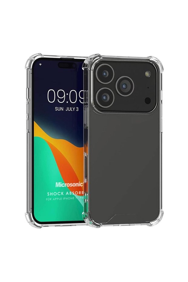 Case Compatible with Apple iPhone 18 Pro Shock Absorbing Transparent