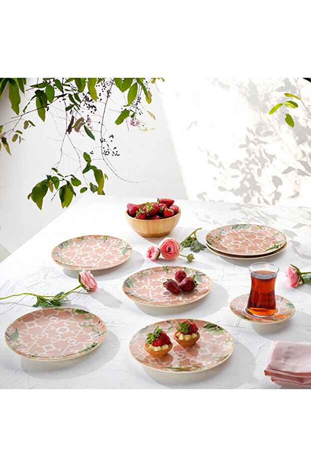 Sorte Pasta Seti 6 Parça-Pembe - 1