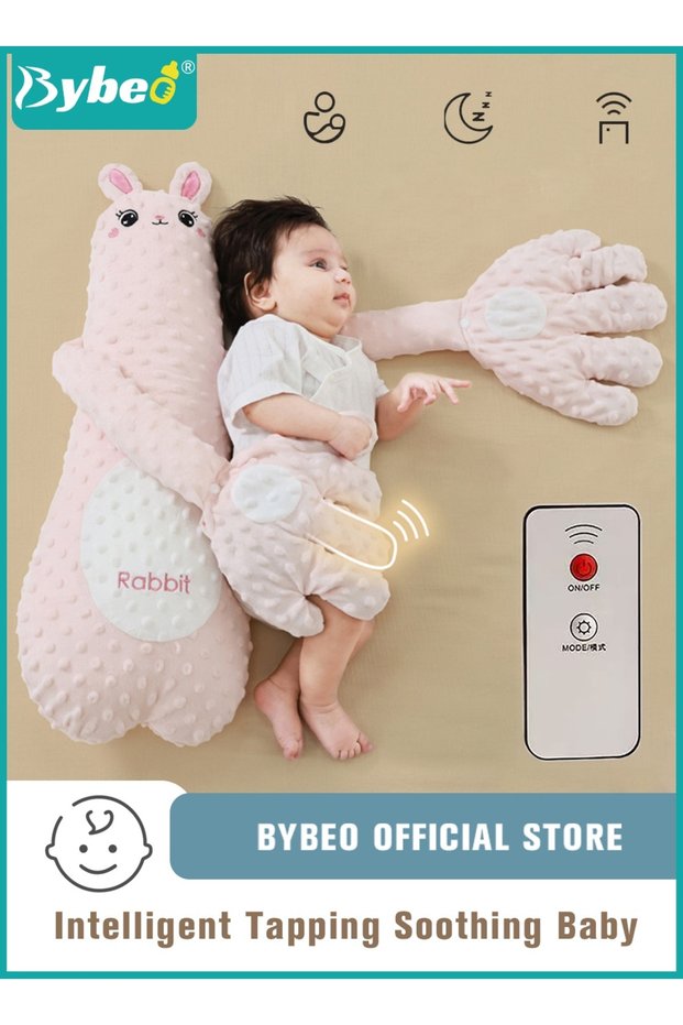 Baby Sleep Soothing Doll with Automatic Soothing Palm, Newborn Patting Pillow, Baby Sleep Soother, B