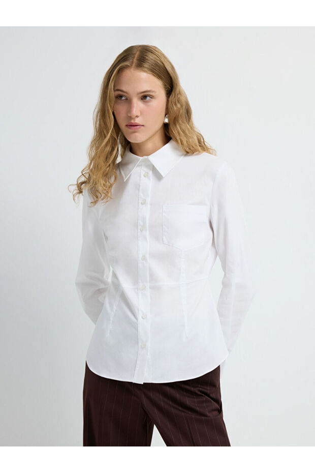 Dikiş Detaylı Gömlek - 1