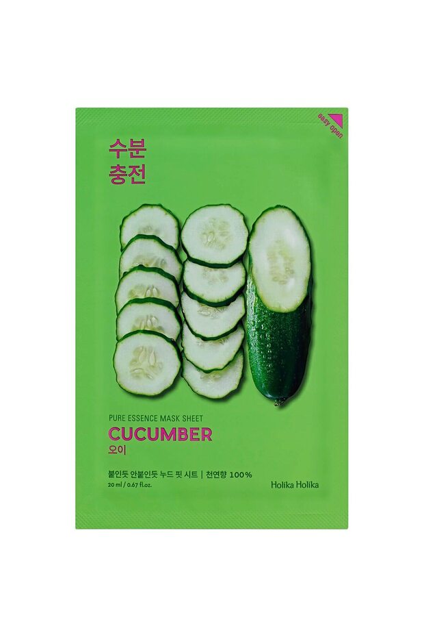 Holika Holika Pure Essence Cucumber Refreshing Face Mask, 20 ml