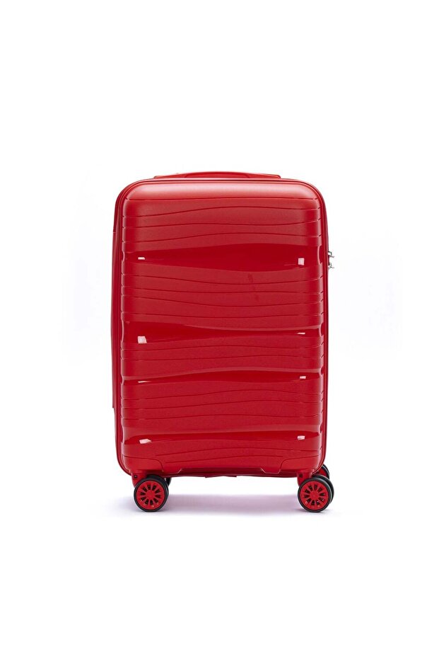 Orta Boy Kırılmaz Silikon Valiz Dalgalı Model - 3