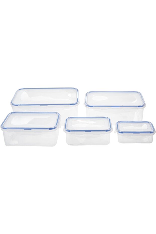 Food Container 5-Pieces Set with Lock