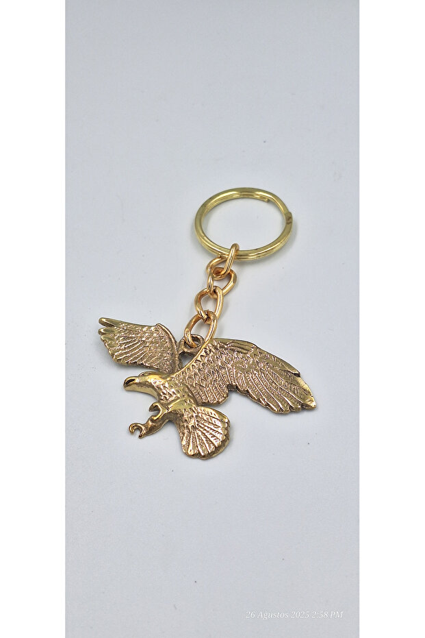 Brass Eagle Keychain - 2