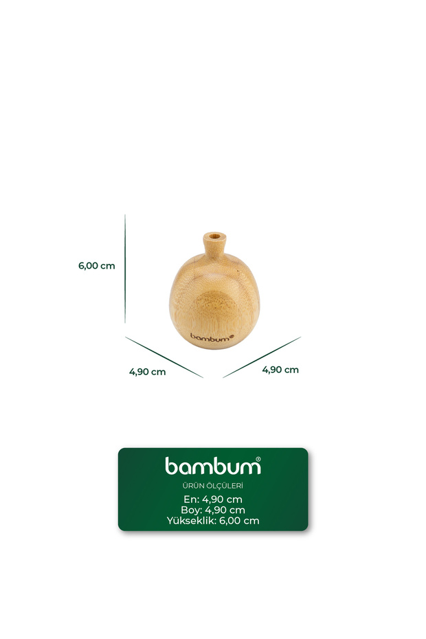 Fermo Bambu Vazo 6*4,9cm - 2