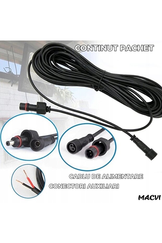 Solar Lamp and Separate Panel Macvi®, 200W, 130 COB LED, IP67, Remote Control, 10 Hours Lighting - 3