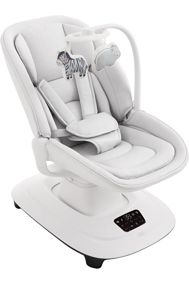 Deluxe Multi-Motion Baby Cradle – Electric Rocker with Music, Timer, Mosquito Net & Remote