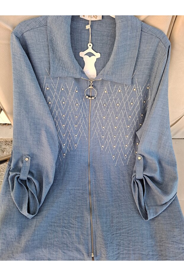 Flaş marka fermuarlı ceket - 2