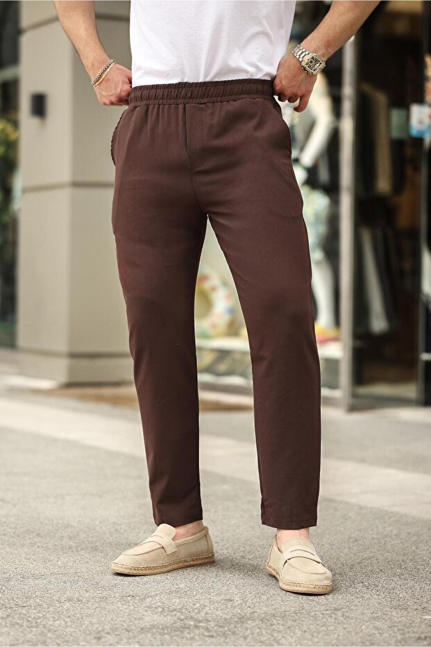 Bitter Brown Relaxed Men's Trousers 6510 - 2