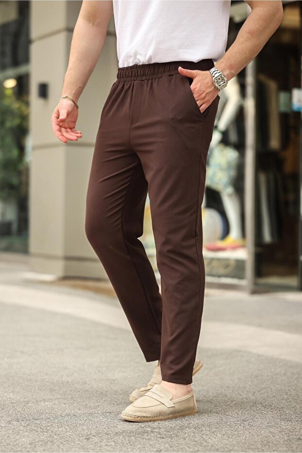 Bitter Brown Relaxed Men's Trousers 6510 - 1