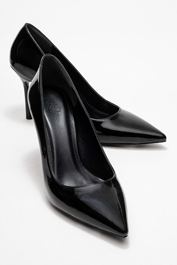 Anelia Women's Stiletto Black Patent Leather