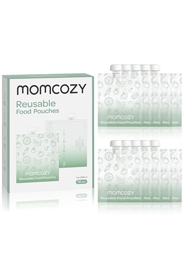 - Reusable Baby Food Pouches - Pack Of 10 - 207 ml