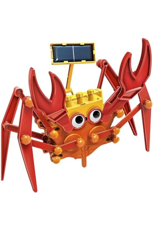 4M Green Science Hybrid Crabot-Solar Power Crawling Crab Kit-for Kids Ages 5+, Multi Coloured
