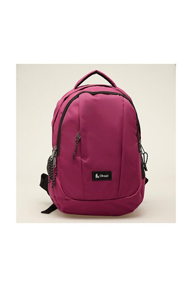 Backpack Three Compartments Burgundy Okp-128 - 5