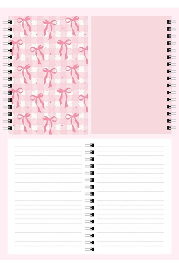 A5 Spiral School Notebook 80 Sheets Set of 4 - 3