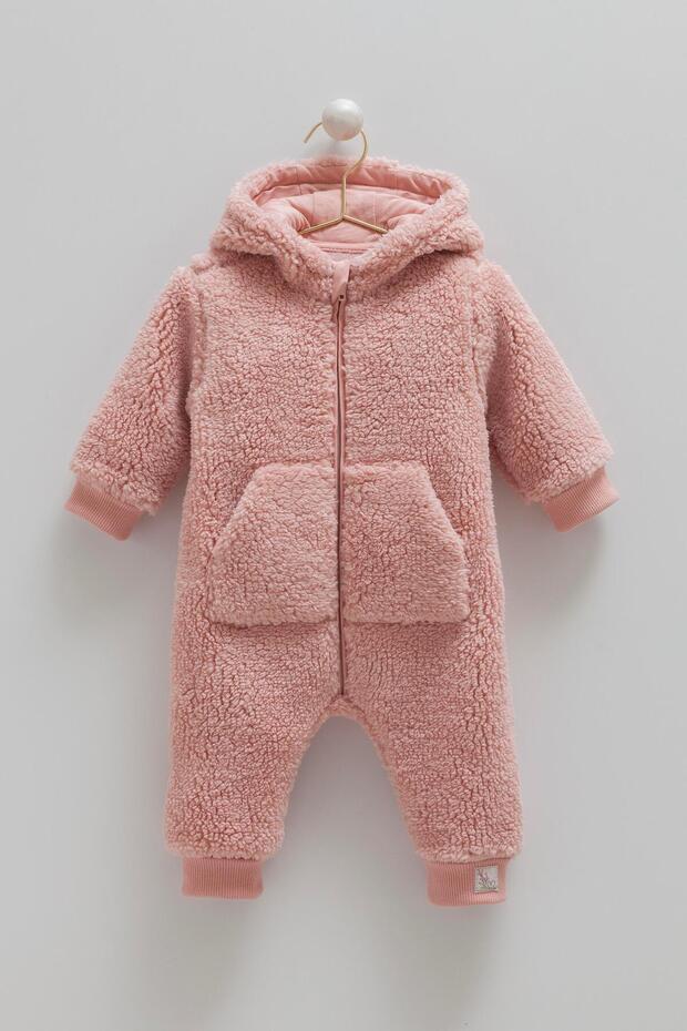 Lombardia Wellsoft Zippered Girl's Jumpsuit Dusty Rose