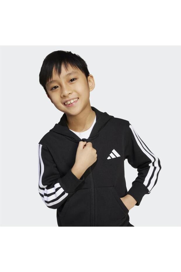 Essentials Full-Zip Çocuk Kapüşonlu Üst - 4
