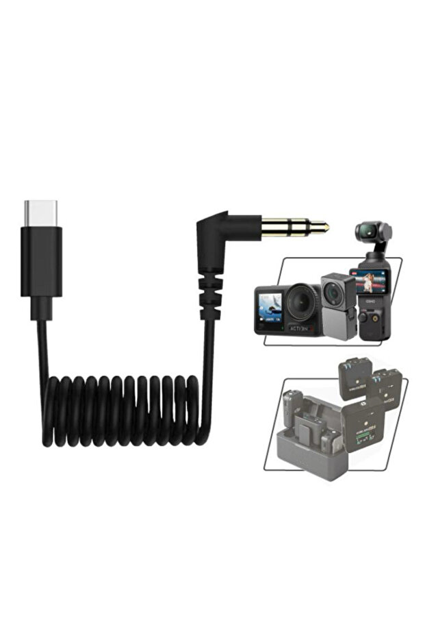 Osmo Action 4 / 3 / 2 / Pocket 3 mic adaptör PULUZ - 1