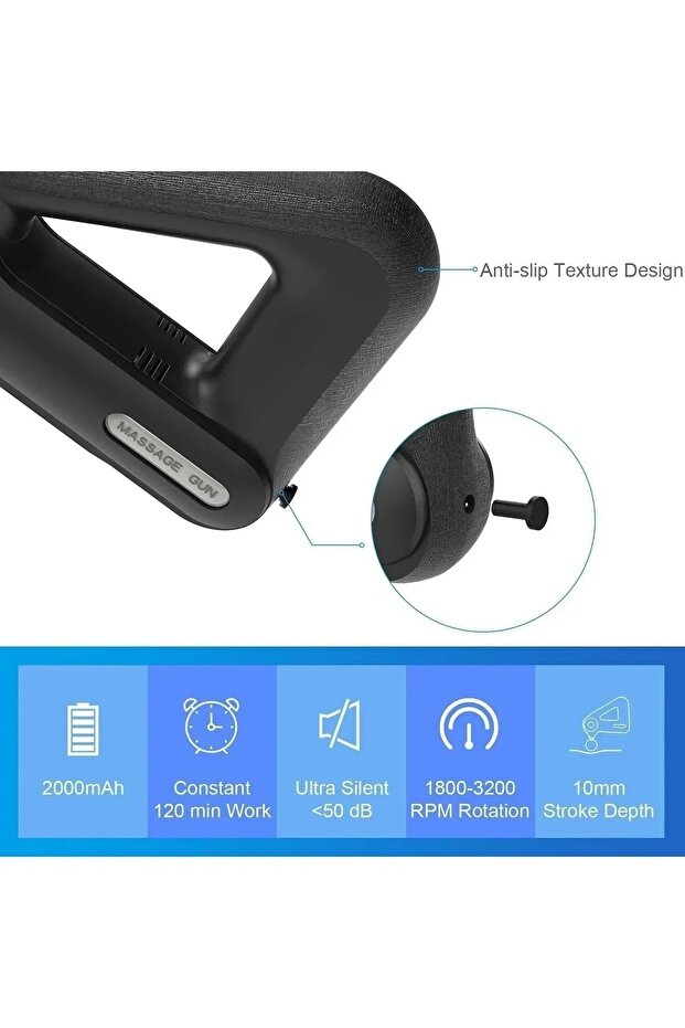 Mini Vurmalı Kas Masaj Tabancası - 3