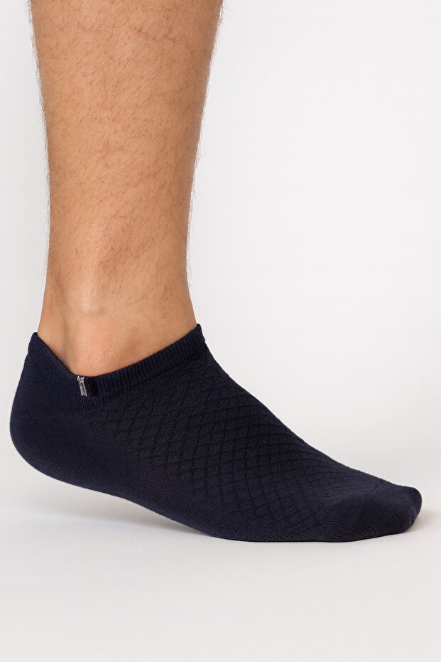 جوارب رياضية قطنية للرجال - عبوة من 3 قطع - مقاسات 40-44 - أزرق / رمادي / أخضر - تسمح بمرور الهواء