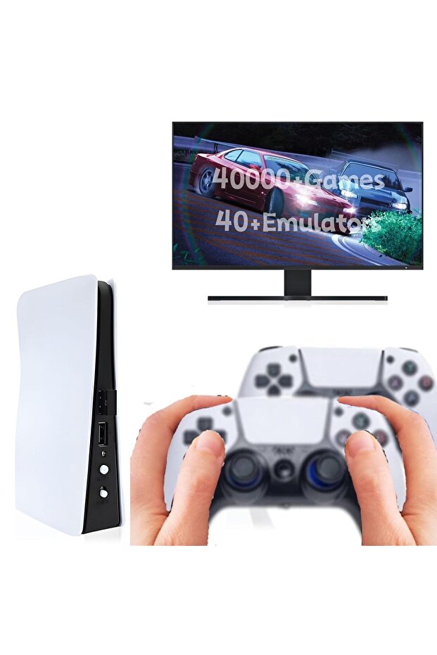 Wireless Retro Game Console Nostalgia Plug and Play Video Game Console 4k, 40000+ Video Games 128GB - 1