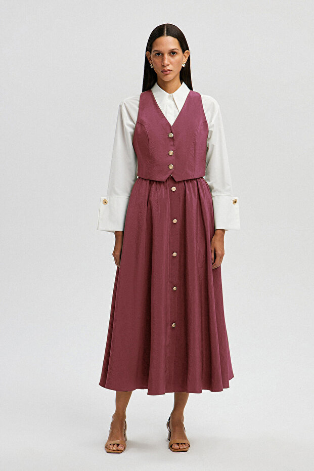 VEST SKIRT CUPRO SET