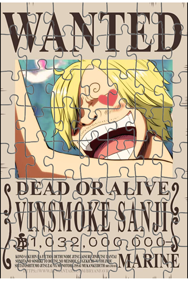 One Piece Sanji Wanted Anime 99 Piece Puzzle