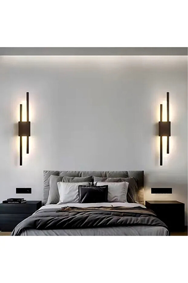 AXİS LED PİLLİ SİYAH APLİK - 1