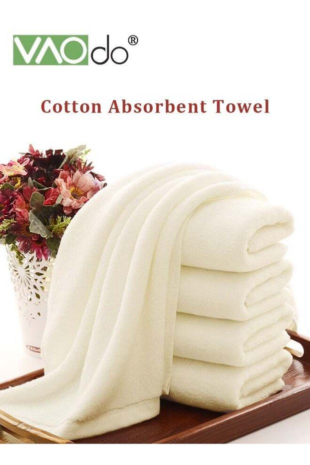 5PCS 100% Cotton Towel High Absorbency Soft Long Staple Cotton Breathable Towel For Home Bathroom S