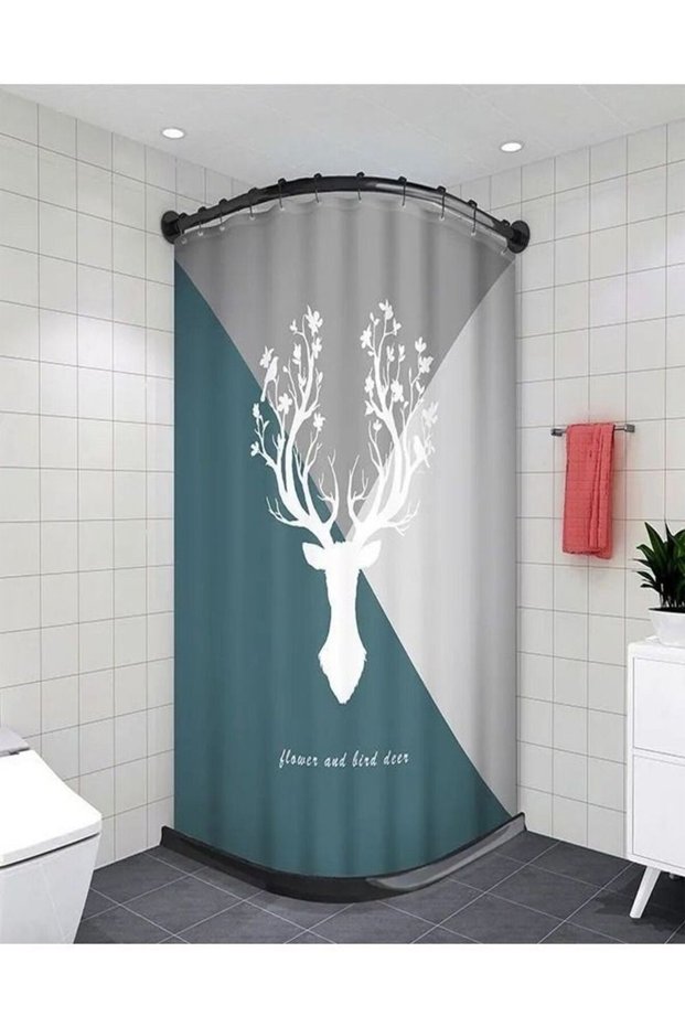 Beautiful Deer Printed Shower Curtain