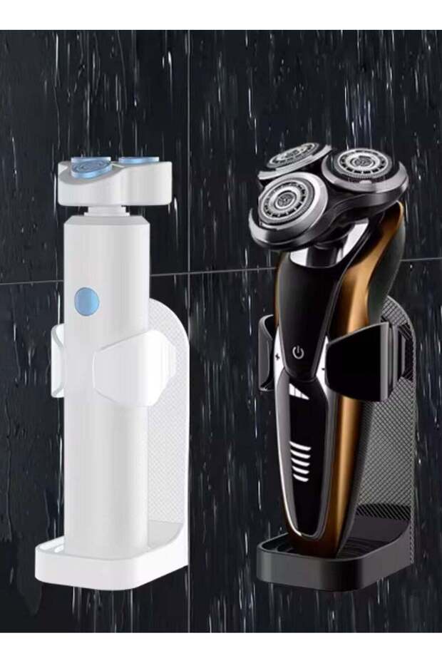 Adjustable Electric Shaver Holder Wall Mount, 3-Pack Nailless Glue Razor Holder, Electric Toothbrus
