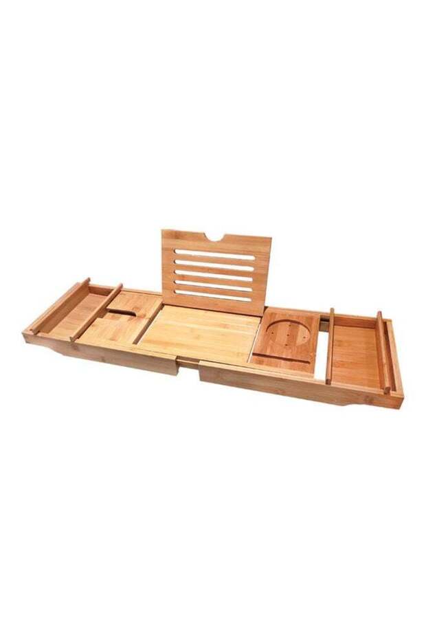 Spa Bathtub Caddy Organizer Brown