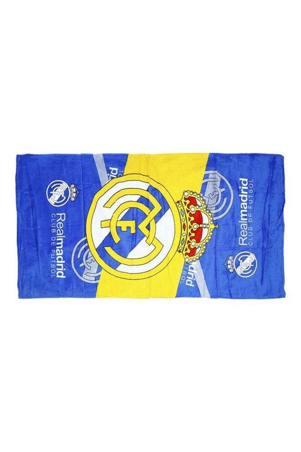 Real Madrid FC Bath and Beach Towel Blue/Yellow