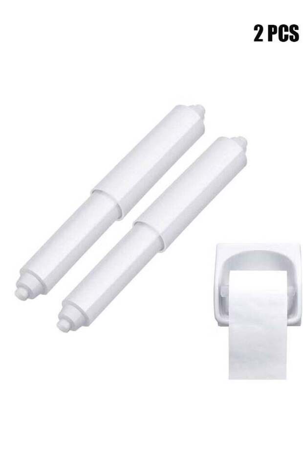 2 Packs Toilet Paper Holder Roller, Toilet Paper Spring Holder Replacement Rod, Toilet Paper Holder