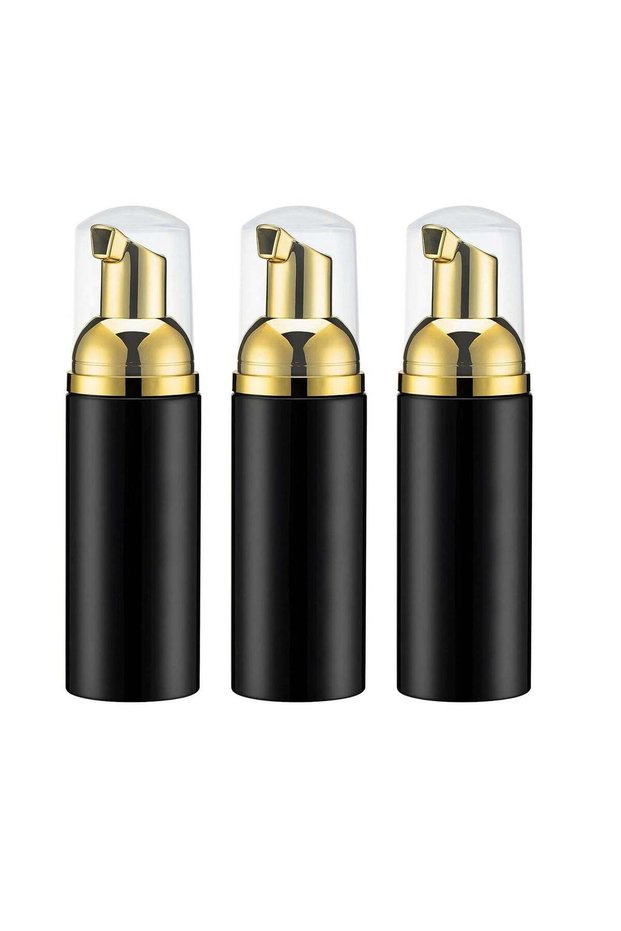 3Pcs 2 OZ Travel Soap Foam Pump Bottles Empty Travel Foaming Shampoo Dispenser for Cleaning Makeup