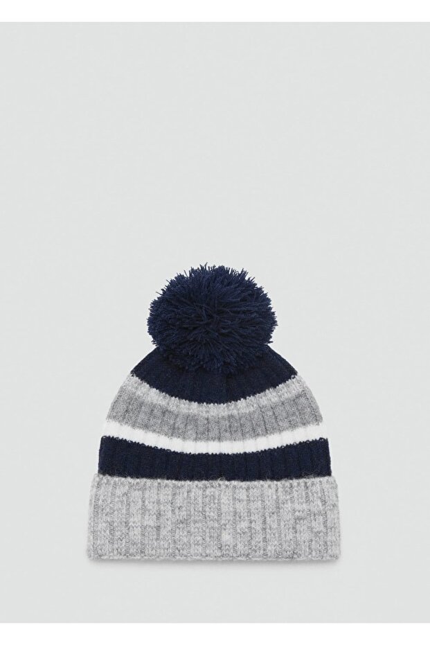 Ponponlu triko şapka - 3