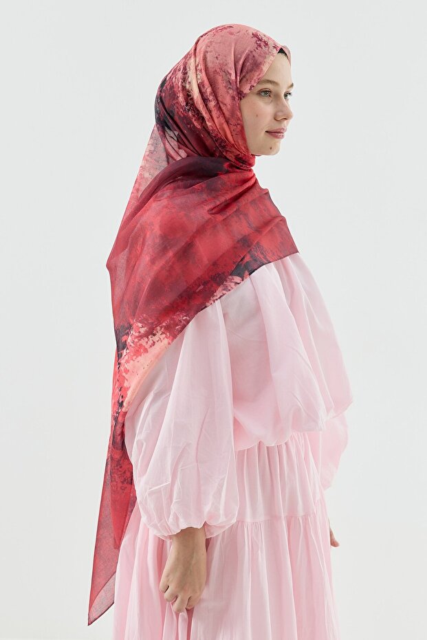 شال على شكل قمر بنمط فيولا - 2