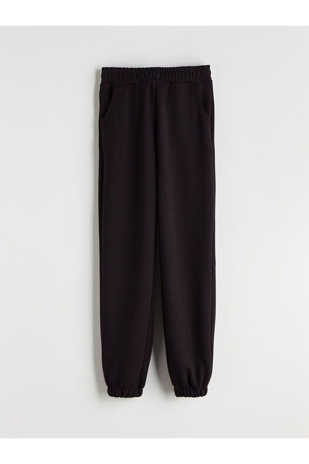 LCW Kids Beli Lastikli Kız Çocuk Jogger Eşofman Altı - 1