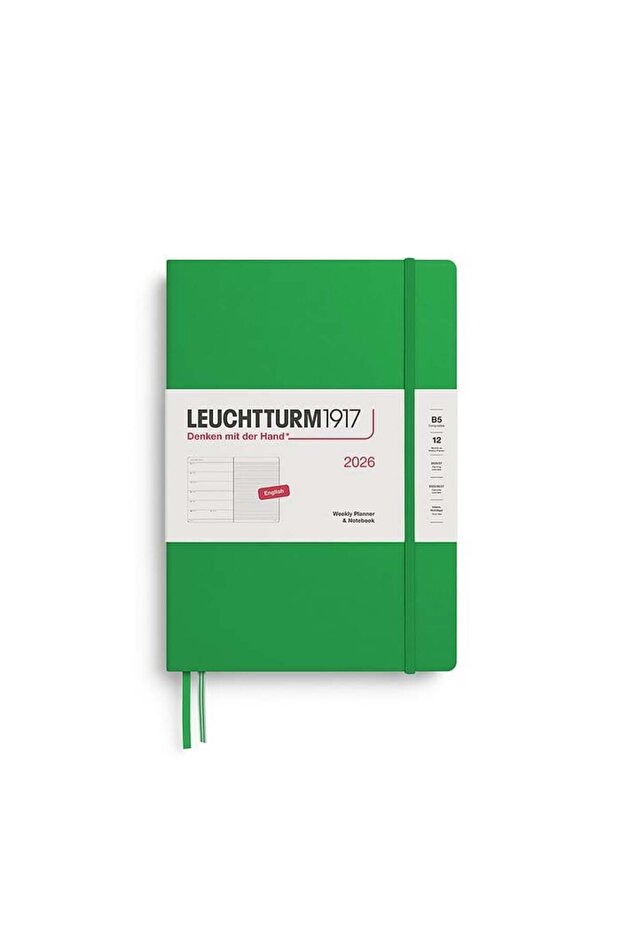 Tablet Boy (B5) 12-Month Planner and Notepad (Lined) 2026 Hardcover, English,