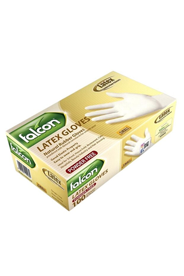 Latex Gloves Powder Free, Small - 100 pcs