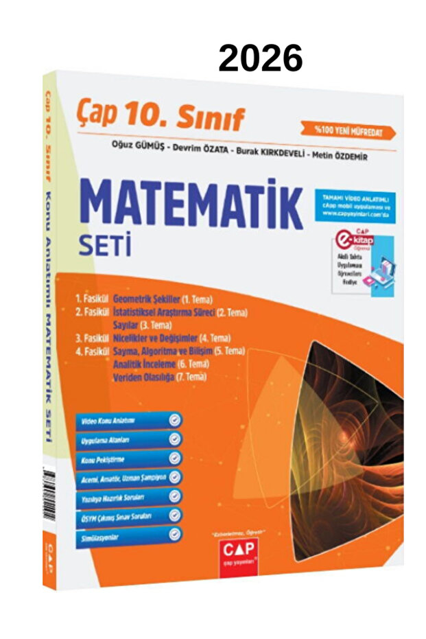 Çap 10. Sınıf Matematik Fasikül Seti Video Konu Anlatımlı - 1