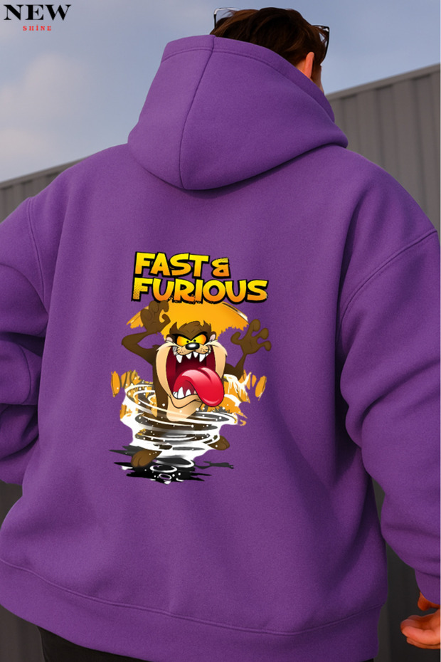سويت شيرت مطبوع عليه Fast Furious