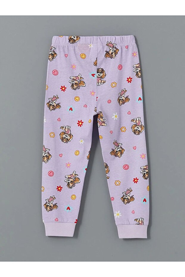 Paw Patrol Lisanslı %100 Pamuk Kız Çocuk Pijama Takımı - 5