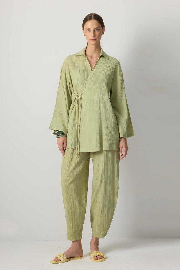 Kruvaze Kimono Set