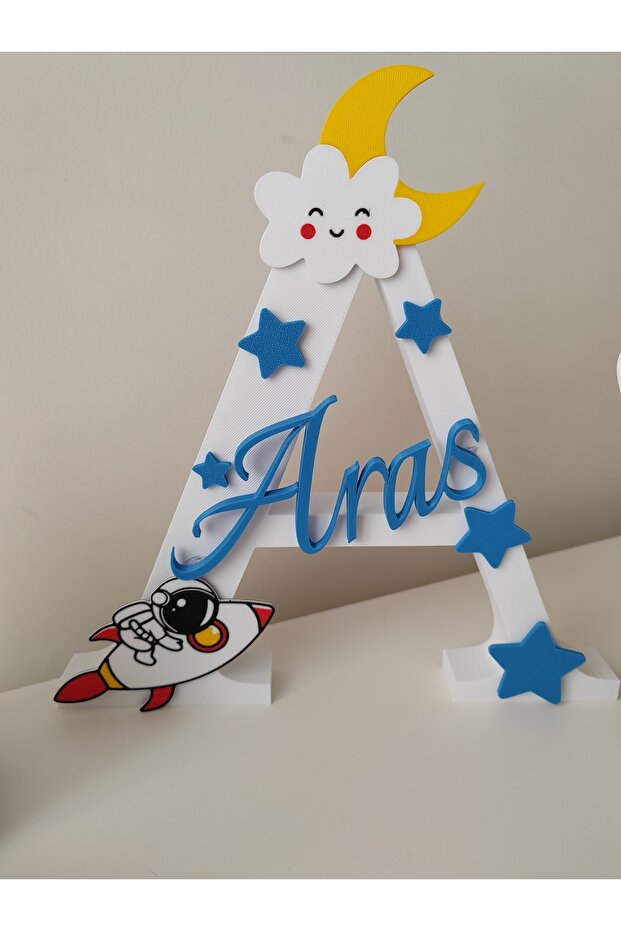 Bebek/Çocuk Kapı ve Masa Süsü İsime Özel Üretim - 5