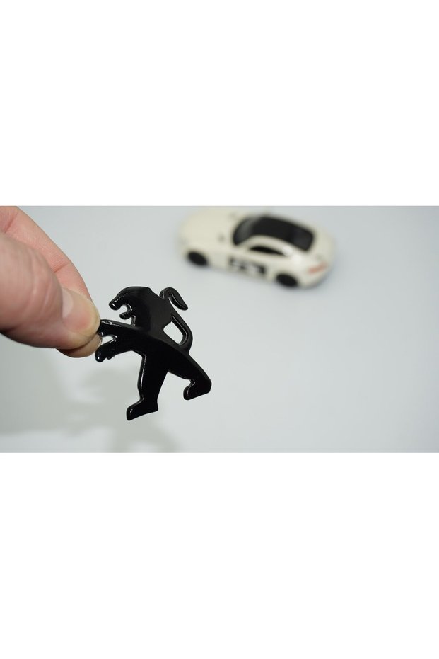 Steering Wheel Black Logo Emblem Compatible with Arma Peugeot