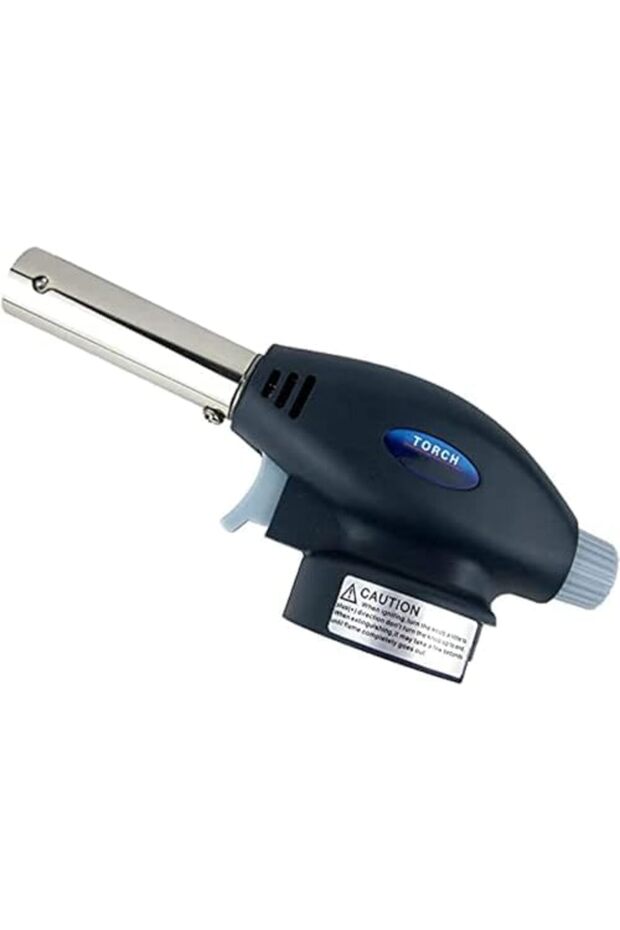 Torch Flame Gun | BBQ Charcoal Lighter | Adjustable Culinary Blow Torch for BBQ, Cooking, Ba