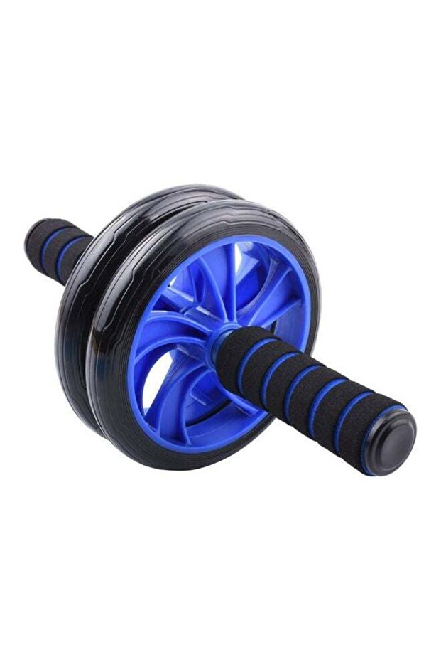 AB Wheel Roller 6-in-1 Kit with Knee Mat, Push-Up Bars, Handles & Exercise Cord, Portable - 2