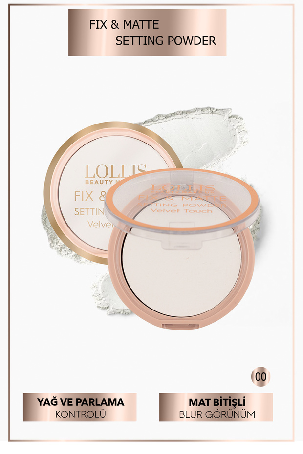 Fix & Matte Setting Pudra Makyaj Sabitleyici Matlaştırıcı Powder - 00 - 3