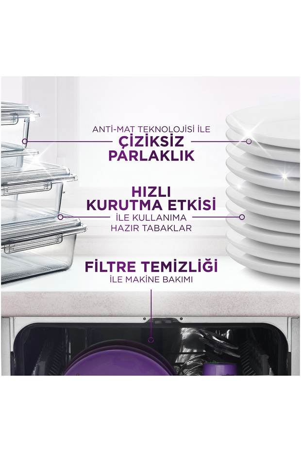 Mucize Bulaşık Makinesi Deterjanı Kapsülü/Tableti 50 Yıkama - 6
